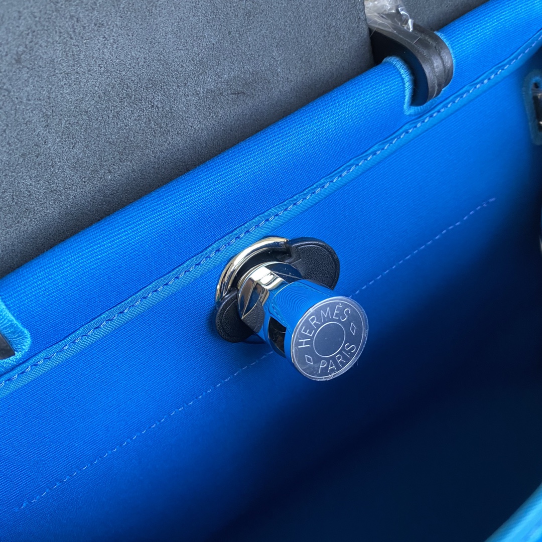 에르메스 에르백31 블루 비야 은장